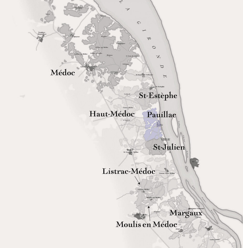 carte des vins Pauillac